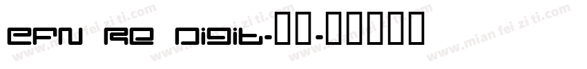 EFN Re Digit-字体字体转换